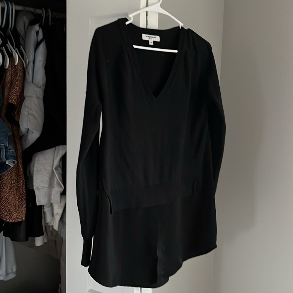 Kaufman Franco Collective Inset Black Sweater, never worn - Picture 3 of 7